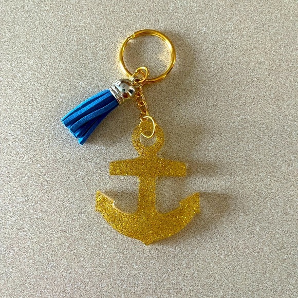 Hand Crafted Accessories - Handmade Anchor Keychain